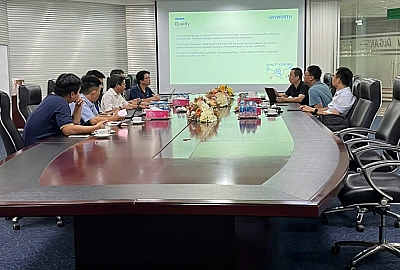 Đoàn Lãnh đạo Skyworth đến thăm và làm việc tại Nhà máy DLG Ansen